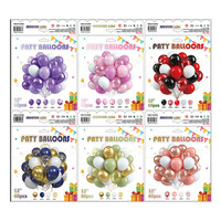 Ensemble de 60 ballons décoratifs pour fête d'anniversaire, ballons Joyeux Anniversaire, couleurs assorties, latex, décoration multi-occasions