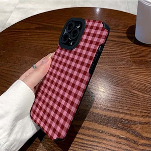 Nouvelle coque de téléphone portable en cuir artificiel TPU à imprimé à carreaux rose rouge populaire pour <span class=keywords><strong>iPhone</strong></span> X Xr Xs <span class=keywords><strong>11</strong></span> 12 13 14 15 16 17 18 Pro Max - Product Image 6