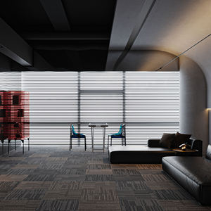 Dalles de moquette commerciales modernes pour bureaux 50x50 en polypropylène, écologiques, antidérapantes, avec support en PVC, vente en gros directe usine - Product Image 3