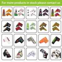 Funda para cabeza de palo de golf de cuero PU bordada, para juego de palos de madera, accesorios de golf, funda para driver.
