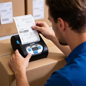 Aixw น้ำหนักเบา<span class=keywords><strong>3</strong></span>นิ้วเครื่องพิมพ์ฉลากความร้อน USB และ Mini พิมพ์คู่ QR รหัสโทรศัพท์ Android <span class=keywords><strong>iOS</strong></span> เครื่องพิมพ์ความร้อน - Product Image 6