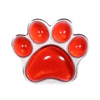 Mignon Transparent Rouge Gel Repose-poignet Mini Patte De Chat Tapis De Souris Silicone Antidérapant Confortable PC Poignet Anime Tapis De Souris De Jeu