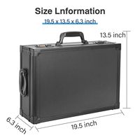 Boîte de rangement pour cartes avec double serrure à combinaison, porte-cartes rigides en plastique, supports magnétiques, double protection pour objets de valeur