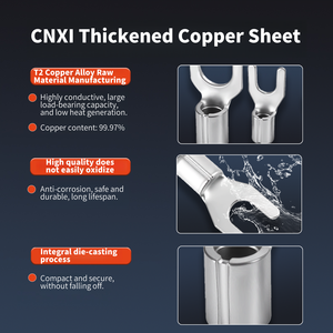 سلسلة CNXI SNB 10-12 AWG Spade بدون عزل بارد معقوص موصل طرفي من أجل الأسلاك - Product Image 3