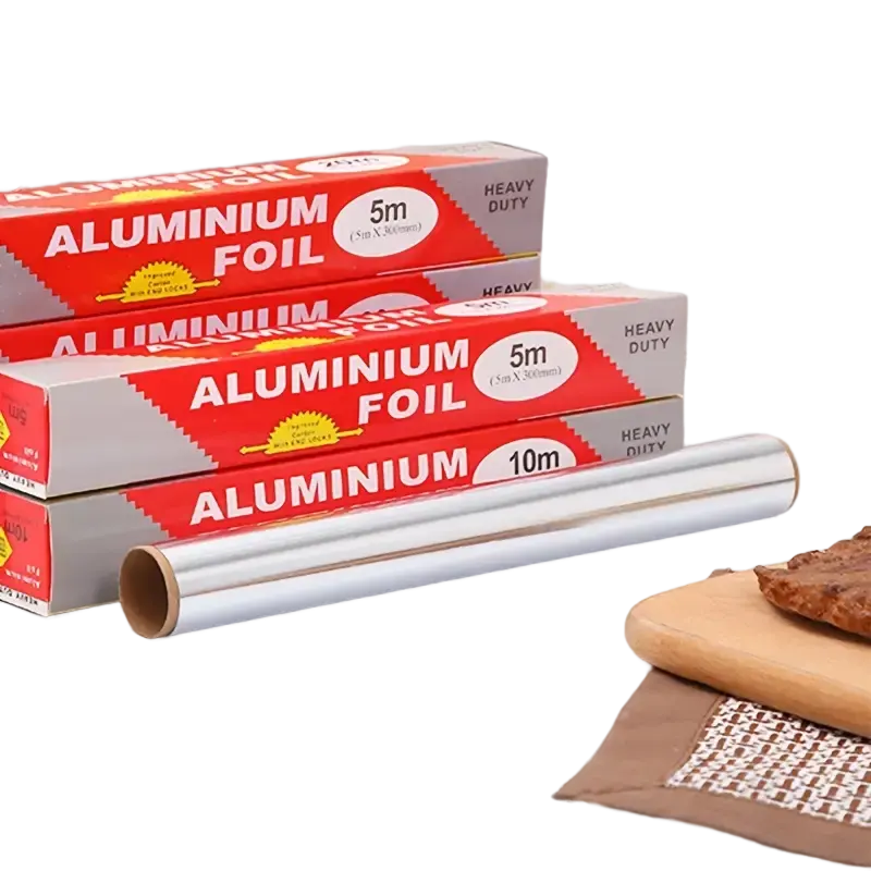 Fabricante de papel de aluminio de China tamaño personalizado 11 12 13 14 15 18 micras rollo de papel de aluminio precio 8011 papel de aluminio para alimentos