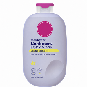 Gel Douche Hydratant au Cachemire Shea Better, pH Équilibré, Nettoyage Doux pour Peaux Sèches et Sensibles, 4 Parfums au Choix - Product Image 1