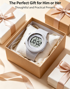 Digital Sports Watch LED Display Stopwatch Alarm Day Date <b>Waterproof</b> <b>Silicone</b> Strap Round Case for Kids Teens Adults - Product Image 6