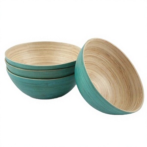 Meilleures ventes 2026 ! Assiettes et bols en bambou naturel / Saladier en bambou avec design personnalisé par Eco2go Vietnam - Product Image 1