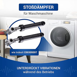 Set di 2 Ammortizzatori Antivibrazioni 100N per Indesit C00309597, Smorzatori di Vibrazioni Suspa per <span class=keywords><strong>Lavatrice</strong></span> e Asciugatrice - Product Image 4