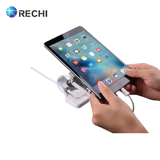 RECHI Retail Merchandising Display Security Stand Holder for Tablet PC Anti-theft Display Alarm Display Stand