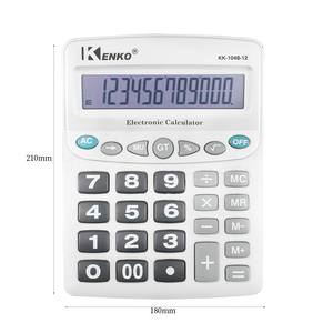เคเค 1048 บีเครื่องคิดเลขตั้งโต๊ะ จอแสดงผล 12 หลัก ใช้พลังงานจากแบตเตอรี่ พลาสติกสีดำ ใช้ในสำนักงานทางการเงิน - Product Image 2