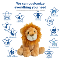 Nouvelle conception de peluche lion de dessin animé, jouets en peluche mignons, poupée douce, peluches personnalisées pour les enfants, cadeau d'anniversaire