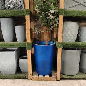 Bán buôn phong cách hiện đại trồng bê tông <span class=keywords><strong>handmade</strong></span> sợi thủy tinh bình và trồng phong cách mới gốm cho ngoài trời - Product Image 5