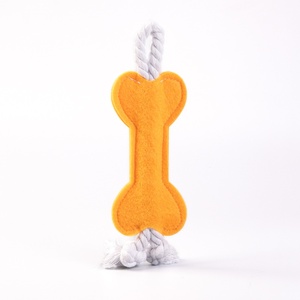 Giocattolo per Cani Ecologico Indistruttibile Stile Cartone Animato con Aroma di Pollo, in Feltro e Corda di Cotone per Addestramento Interattivo - Product Image 6