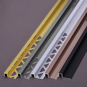Embellecedor de azulejo de aluminio personalizado, forma de L, borde cuadrado, decoración interior, perfiles de <span class=keywords><strong>esquina</strong></span> de Metal, accesorios de <span class=keywords><strong>azulejos</strong></span> - Product Image 3