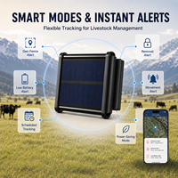 Traceur GPS solaire Q1-NY pour bétail, batterie longue durée 20000 mAh, collier de suivi animal étanche, dispositif intelligent de gestion du bétail