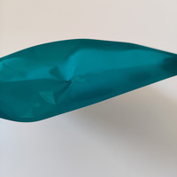 Masques faciaux en plastique à fermeture éclair laminée vert brillant emballage cosmétique poly sac zip-lock