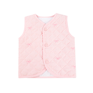 Puresun – Nouveauté : Manteaux matelassés <span class=keywords><strong>sans</strong></span> manches pour filles, imprimé nœud, chauds et confortables, pour l'hiver, 10-<span class=keywords><strong>12</strong></span> <span class=keywords><strong>ans</strong></span>, faible MOQ, vente en gros personnalisée - Product Image 3