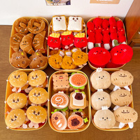 Porte-clés en peluche hamburger mignon, pendentif alimentaire doux et kawaii, breloque pour sac à dos, cadeau d'anniversaire, souvenir de fête pour enfants, taille mini