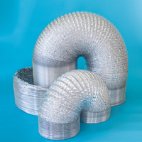 Tuyau de ventilation portable, 4 pouces, tube en aluminium, flexible, ventilation de la maison