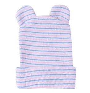 Mũ Tai Sọc Cotton Chất Lượng Cao Mũ Beanie Thai Nhi Bệnh Viện Trẻ Em Bé Trai Mùa Đông Hình Thỏ Hoạt Hình Dễ Thương Thời Trang