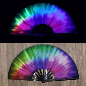 Abanico de Bambú Grande de 33 cm Hecho a Mano, Decoración Floral Tradicional Pintada a Mano, para el Hogar, Negocios, Regalo Promocional, Recuerdo - Product Image 3