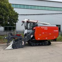 Moissonneuse-batteuse Kubota EX118Q d'origine avec moteur de 80,1 kW, table de coupe de 2,4 m et grand bac à grains pour la récolte du riz, du blé et du maïs