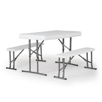 Banc pliant portatif de 4 pieds en plastique de HDPE de vente chaude pour des événements d'intérieur extérieurs de partie