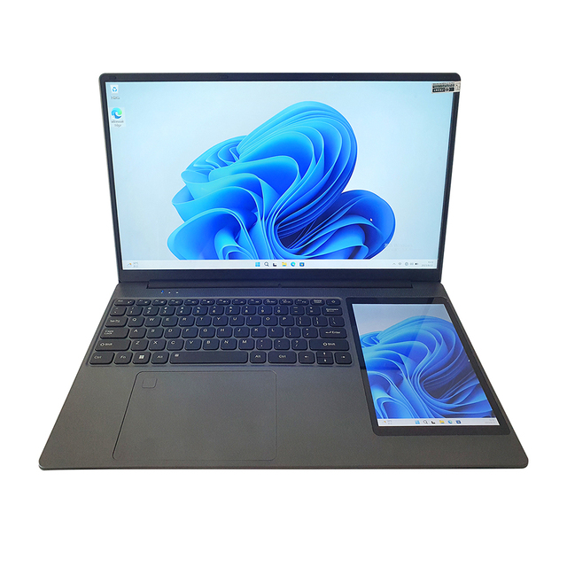 Innovative Dual-Screen 16\" 7\" Touch Screen Laptop 4T 16g RAM Ultra-Thin 1920*1080 1280*800 Brand New 16g RAM Slim Business