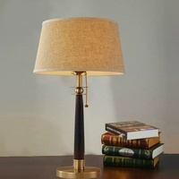 Lampe de table néoclassique moderne minimaliste de style américain, lampe de chevet confortable pour chambre à coucher, chambre d'hôtel - Lampe d'ambiance veilleuse