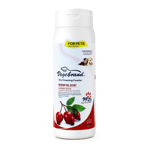 Etiqueta privada al por mayor fragancia de fruta personalizada 150G Pet Dry Wash Powder Cleaning Powder Wash Free Bath Shampoo <span class=keywords><strong>para</strong></span> perros <span class=keywords><strong>gatos</strong></span> - Product Image 5