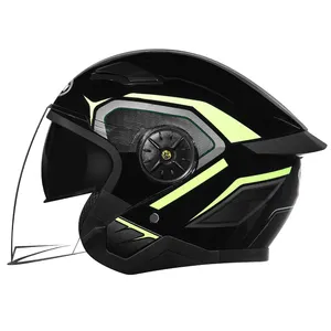 Grosir Cina cascos para motocicleta 3/4 helm sepeda motor untuk pria helm pelindung keselamatan untuk skuter casco sicurezza