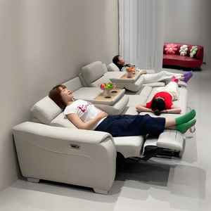 Banken Luxe Modulaire Sectionele 5-zits Multifunctionele Opvouwbare Slaapbank Elektrische Fauteuil Sofa Woonkamer Sofa Leverancier - Product Image 2