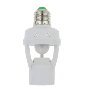 hot selling infrared sensor lamp holder lamp base adapter E27 with PIR motion sensor