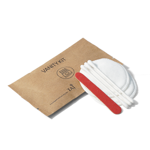 Kit di Cortesia per Hotel <span class=keywords><strong>Eco</strong></span>-Friendly con Borsa in Carta Kraft FSC, Ciabatte Naturali da Spa, Spazzolino in Fibra di Grano - Product Image 5