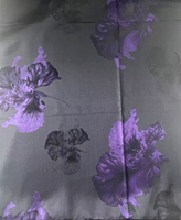 Robe Abaya pour femmes en tissu jacquard tissé 100% polyester léger, respirant, teint en fil, à motif floral large, pour la mode féminine