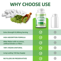 Capsules d'extrait de melon amer en supplément naturel pour soutenir la santé cardiaque et immunitaire Capsules de melon amer