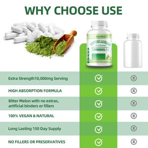 Kapsul ekstrak Melon pahit alami suplemen pahit mendukung kapsul Melon pahit kesehatan denyut jantung dan kekebalan tubuh - Product Image 5