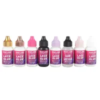 Étiquette Privée : Dissolvant de colle pour dentelle, Bâton de cire, Mousse pour cheveux bouclés, Spray de fixation pour perruques en dentelle noires et dorées