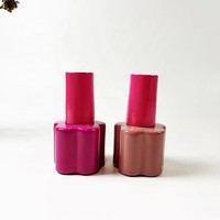 Flacon en verre de 5 ml pour vernis à ongles, gel UV, cosmétique, avec pinceau et bouchon