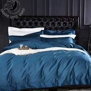 Großhandel Plain Satin Langstapel-baumwolle Bettbezug Bettwäsche Bettwäsche Set Für Hotel Home - Product Image 5