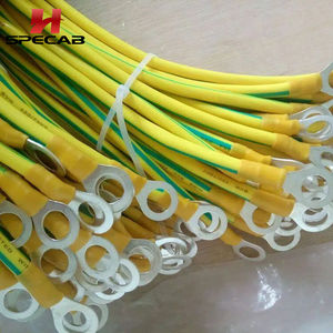 Cavo di Messa a <span class=keywords><strong>Terra</strong></span> in Rame BVR Bicolore Giallo-Verde per Fotovoltaico, Cavo Giallo Piccolo 6AWG, Cavo di Collegamento 2.5/4 mm² - Product Image 3