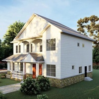 Maison de luxe moderne préfabriquée clé en main, de haute qualité, modulaire, écologique, structure en acier, villas en laine de verre