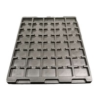 Plateau antistatique ESD JIABAO, plateau conducteur en plastique thermoformé sous vide pour composants électroniques IC PCB
