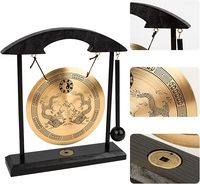 Zen-Kunst Messing Feng Shui Gong-Ständer mit Tiermuster Handgefertigte Umweltfreundliche Asiatische Zen-Dekoration für Zuhause & Büro