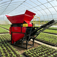 Machine de broyage de terre entièrement automatique pour semis en serre, équipement de culture de riz et de légumes pour pépinières