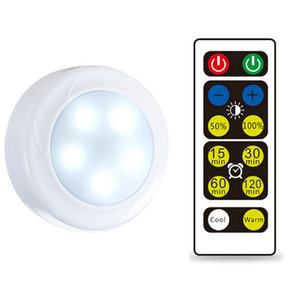 Luz Nocturna LED Inalámbrica con Interruptor, Funciona con Batería, Regulable, Táctil, para Debajo del Armario, con Control Remoto, para Gabinetes de Cocina - Product Image 1