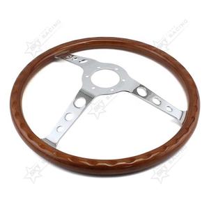 Volant en Bois Massif de 15 Pouces (380 mm) Universel Ancien Style Rétro Classique Vintage - Product Image 3