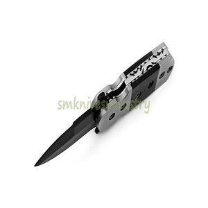 ที่กำหนดเองทำด้วยมือเหล็ก Bolsters เคลือบสีดำสแตนเลสมีดพกพา (Smk1336) - Product Image 3