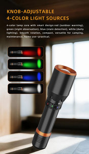 <span class=keywords><strong>2025</strong></span> Phong Cách Mới Treo Tường Khẩn Cấp 4 Trong 1 Đèn Pin Với Sạc Dock Đa Màu Sắc Ánh Sáng Di Động Cho Ngoài Trời HL-8222 - Product Image 2